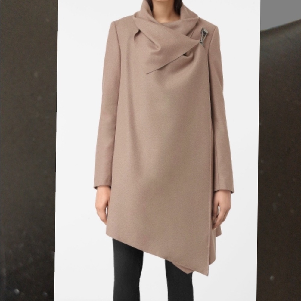 All Saints City Monument Coat in Camel